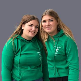 Lucille und Alicia als Jugendvorstand der DJG-BW.